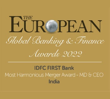 IDFC FIRST Bank won Most Harmonious Merger Award – MD & CEO