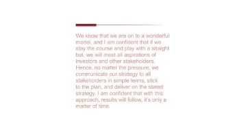 MD & CEO Letter to Shareholders - Financial Year 2021-22