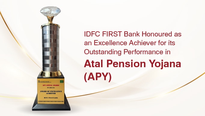 Excellence Achiever for its Outstanding Performance in Atal Pension Yojana (APY) at Annual Felicitation Programme for FY 2024-25