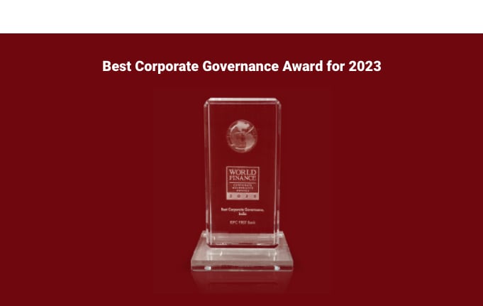IDFC FIRST Bank wins the Best Corporate Governance Award for 2023