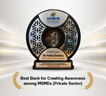 IDFC FIRST Bank has been honored with the Award for Best Bank for Creating Awareness among MSMEs, (Private Sector) by the Chamber of Indian Micro and Small Enterprises (CIMSME)