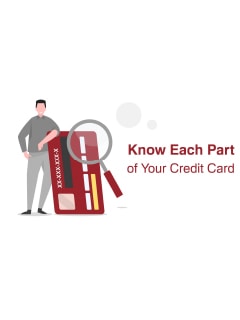 All details printed on a credit card showcasing cardholder information