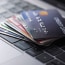 a stack of multiple credit cards