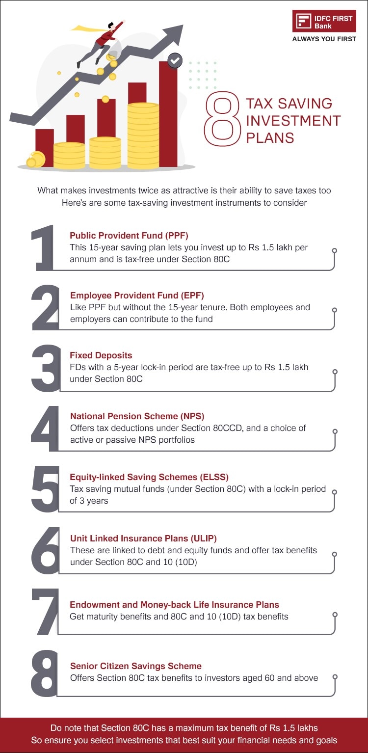 8 Tax Saving Investment Plans