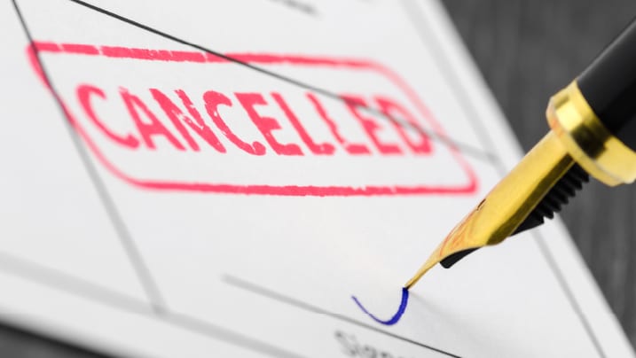 what does it mean when a loan is cancelled
