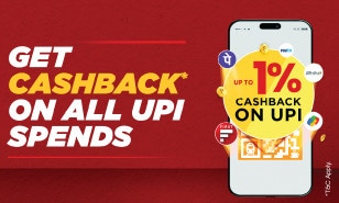 Enjoy Cashback up to 1%  on all UPI Transactions 