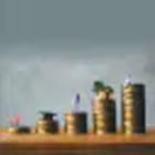 stacked coins, saving money concept