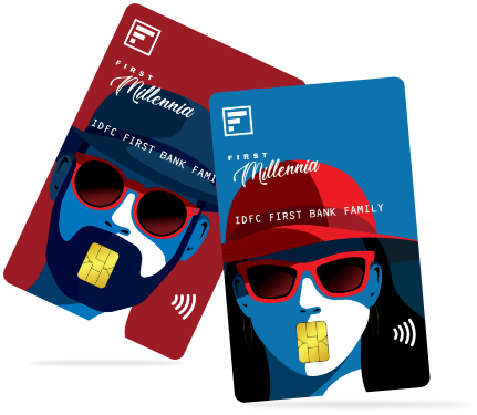 IDFC first millennia credit card-lifetime free credit card
