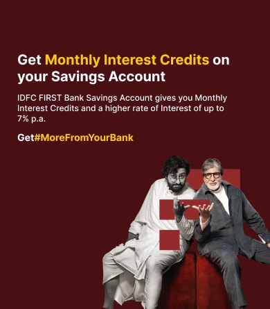 Monthly interest credits on savings accounts