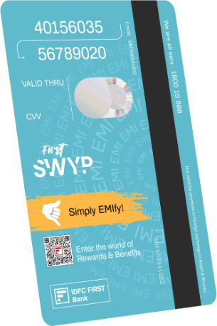 Back view of a credit card sneak peek